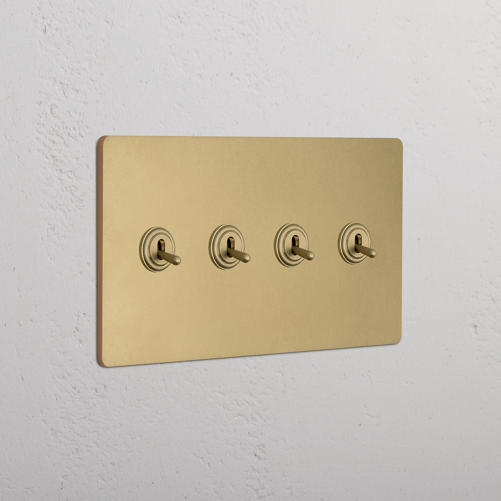 Grove 4G Toggle Switch - Antique Brass