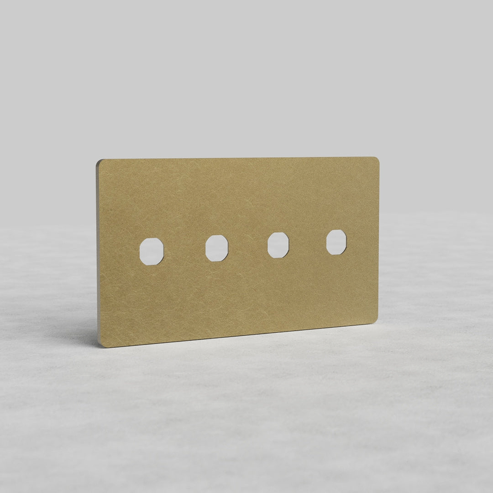 Grove 4G Switch Plate - Antique Brass