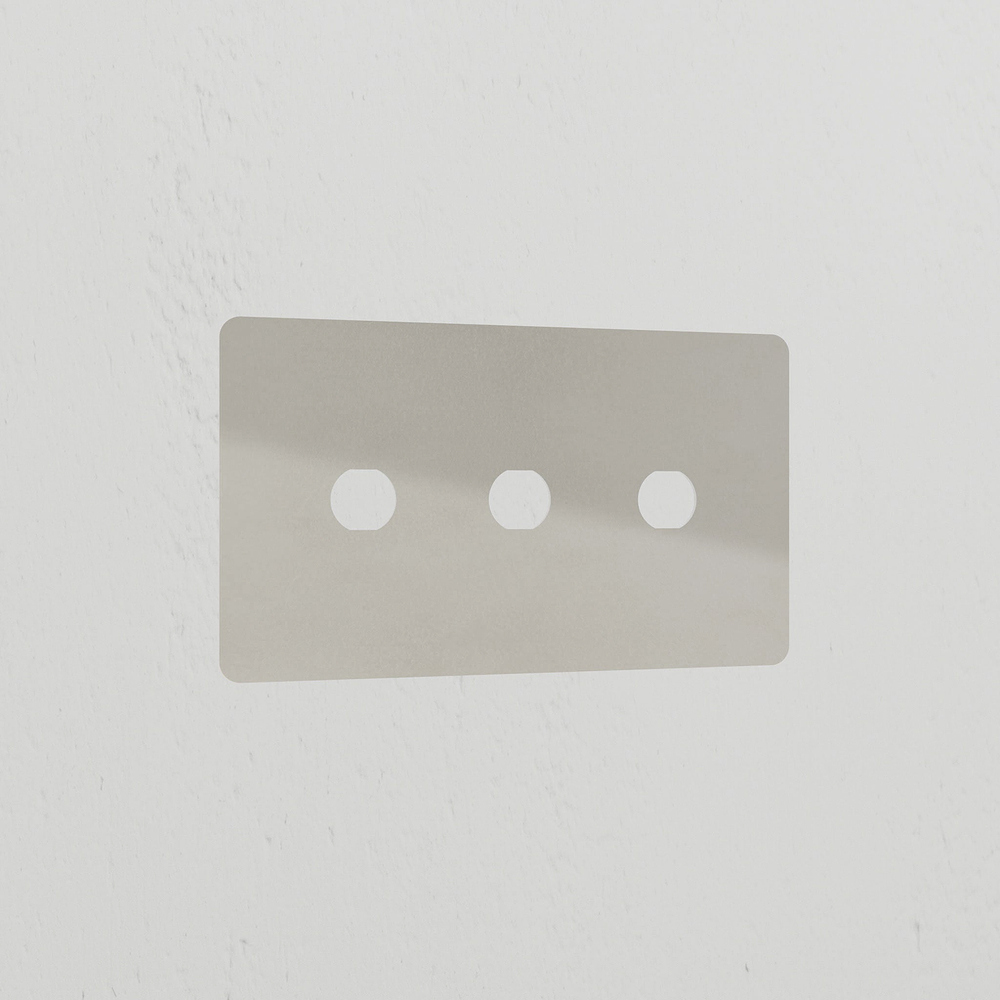 3G Switch Plate - Polished Nickel