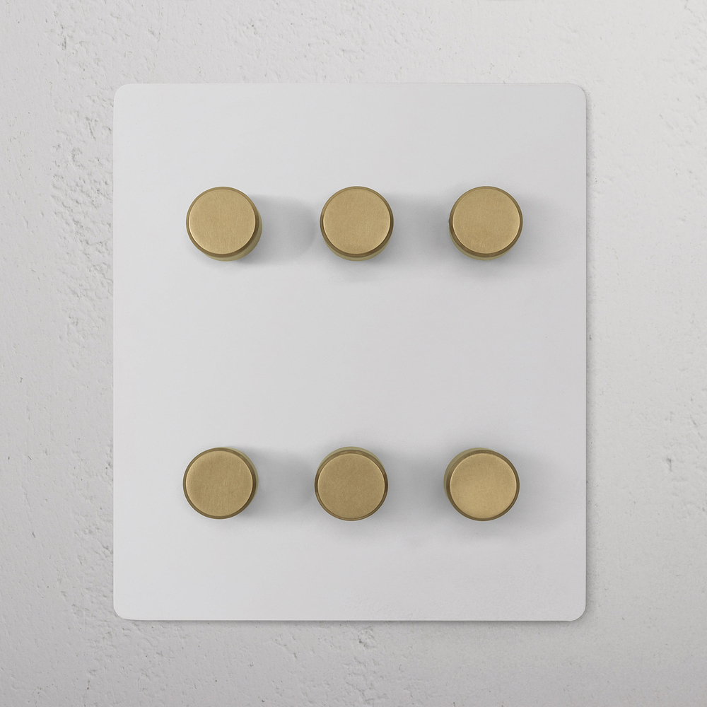 6G Two Way Dimmer Switch - Paintable Antique Brass
