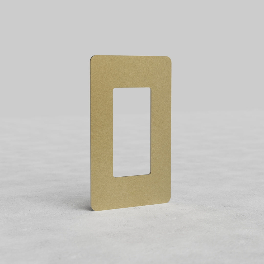 Kew 1G Outlet Plate - Antique Brass