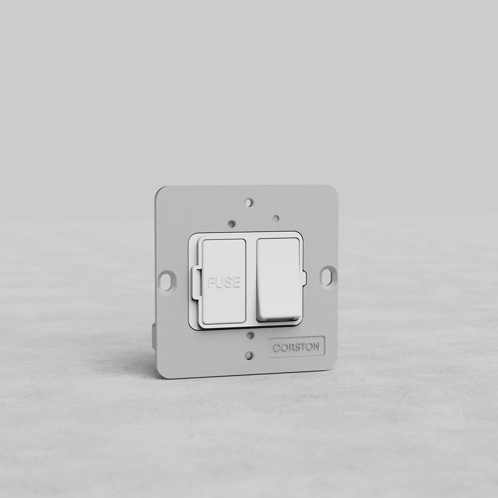 13A Switch Fused Spur FCU Insert – White