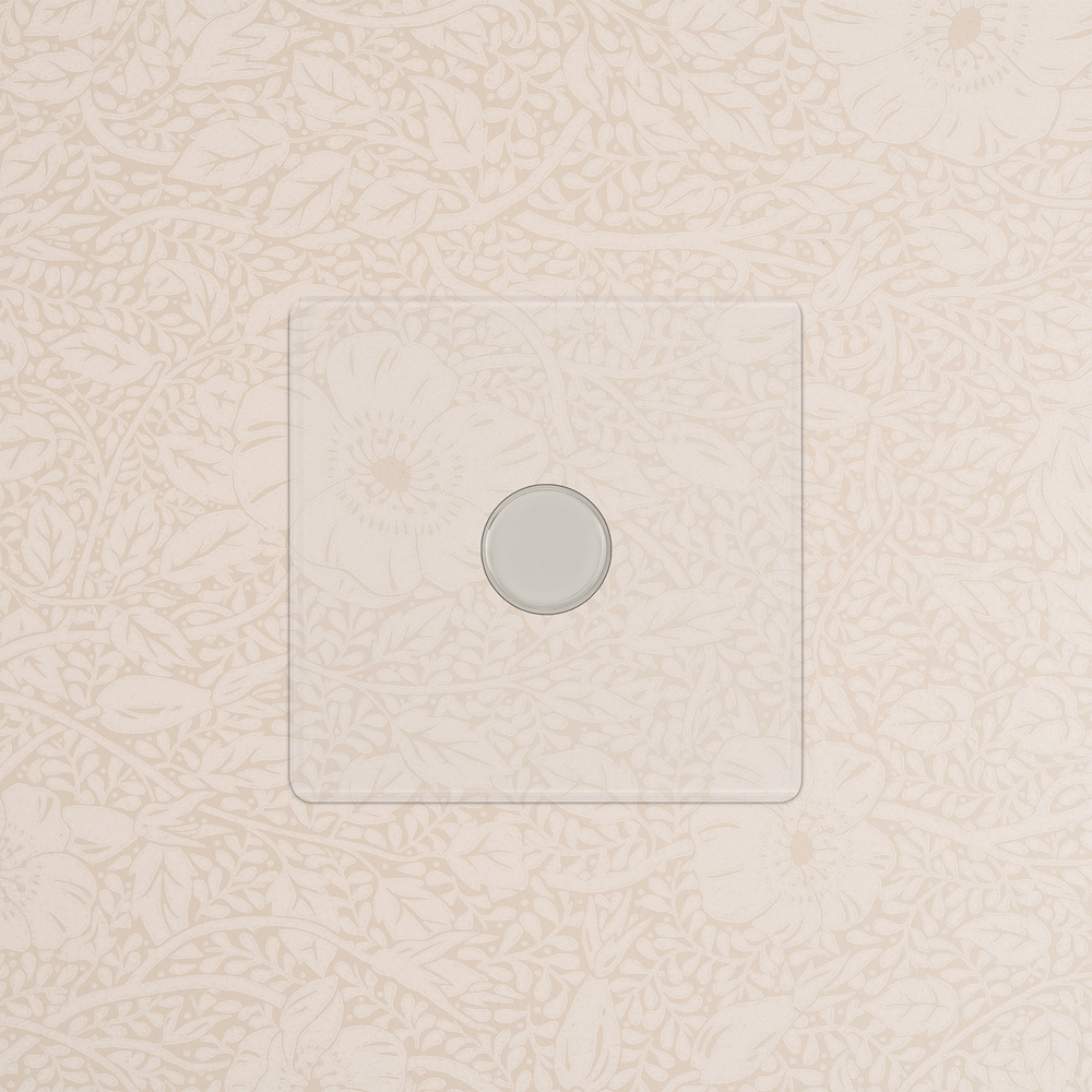 1G Two Way Dimmer Switch - Clear Polished Nickel