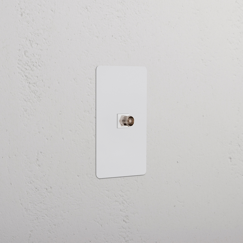 Kew 1G TV Keystone - Paintable White