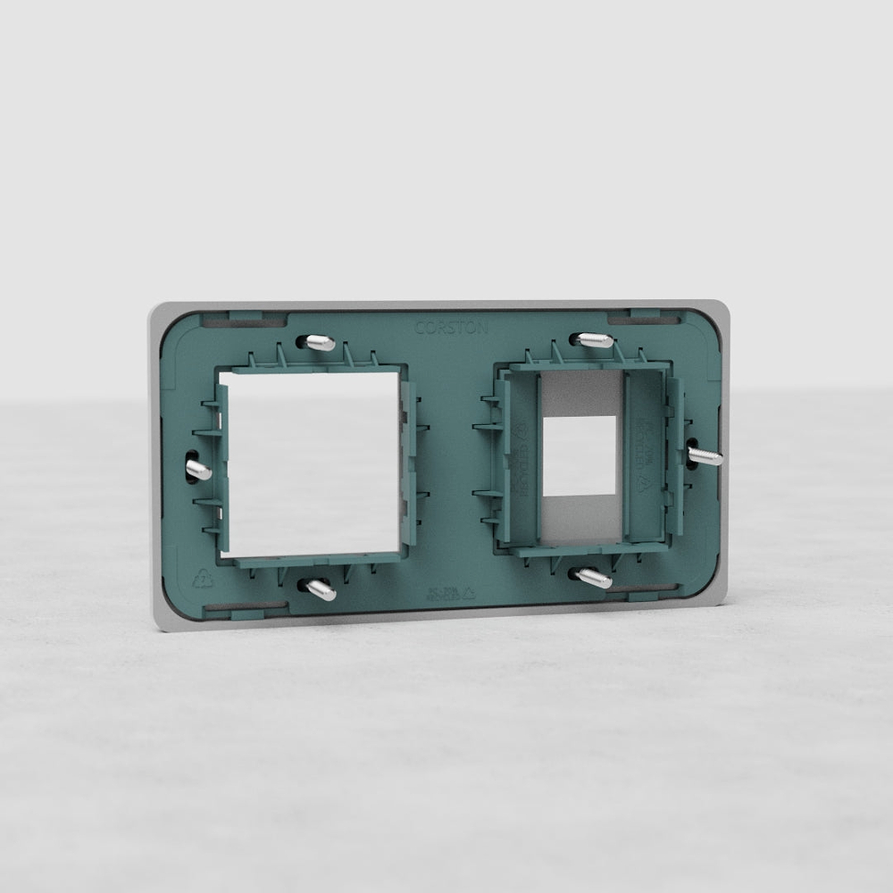 Grove Double 1x Keystone & 1x 45mm Module Plate – Paintable