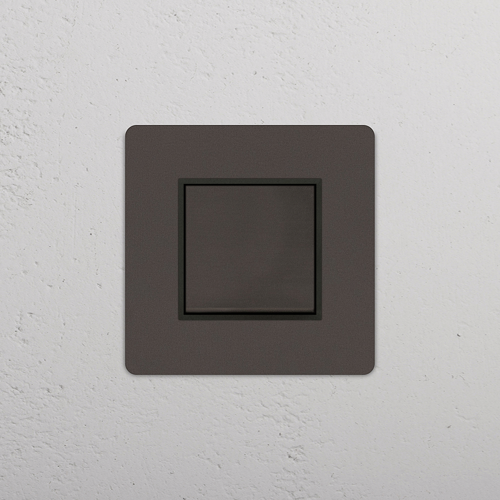 Grove Single Intermediate Rocker Switch - Bronze | Black