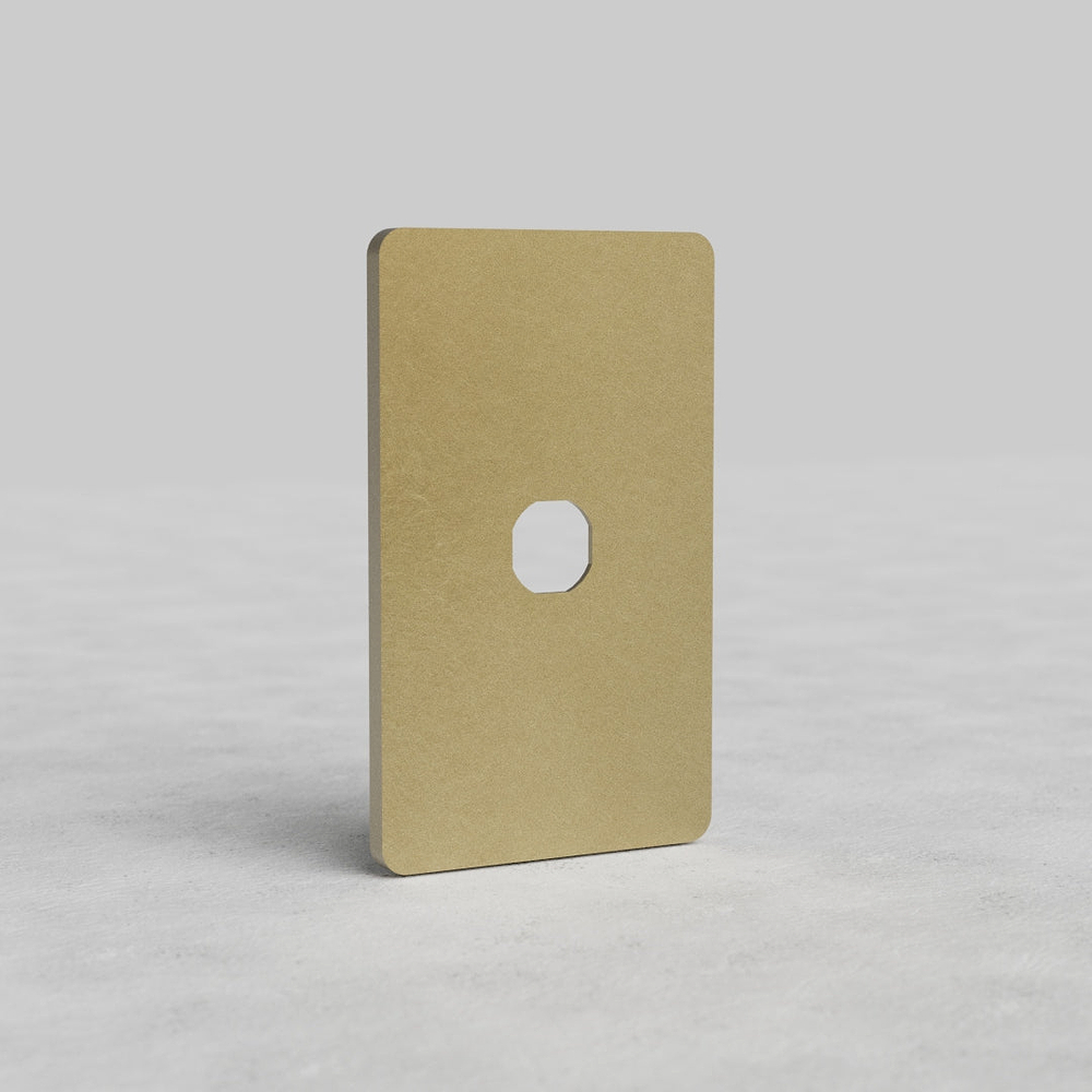 Grove 1G Switch Plate - Antique Brass