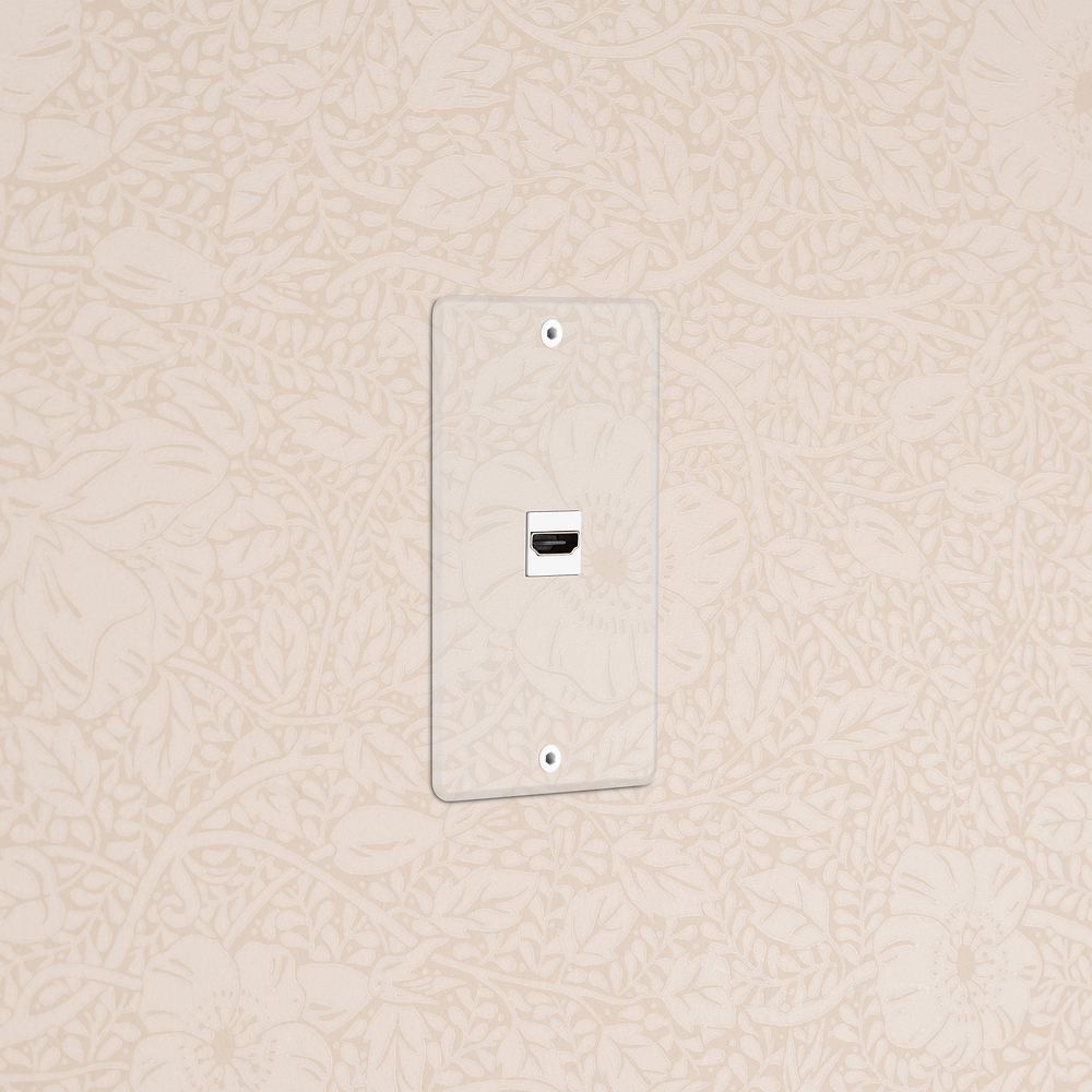 Kew 1G HDMI Keystone - Clear White