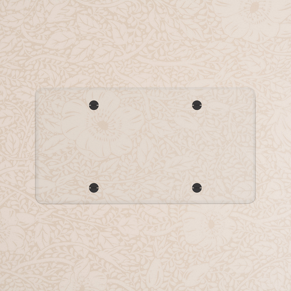 Kew Plaque Obturatrice (Double) - Transparence | Noir