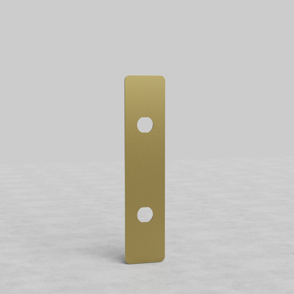 2G Vertical Architrave Switch Front Plate – Antique Brass