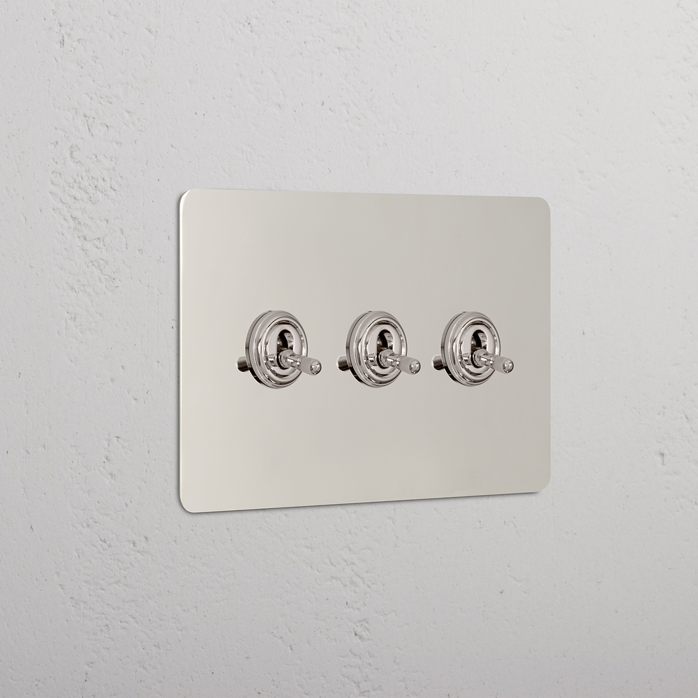 3G Two Way Toggle Switch - Polished Nickel