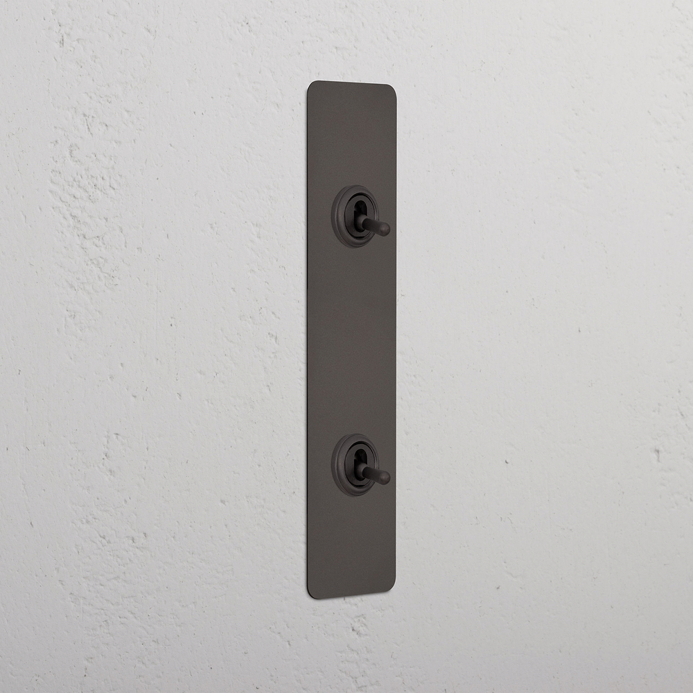 2G Architrave Two Way Toggle Switch - Bronze  