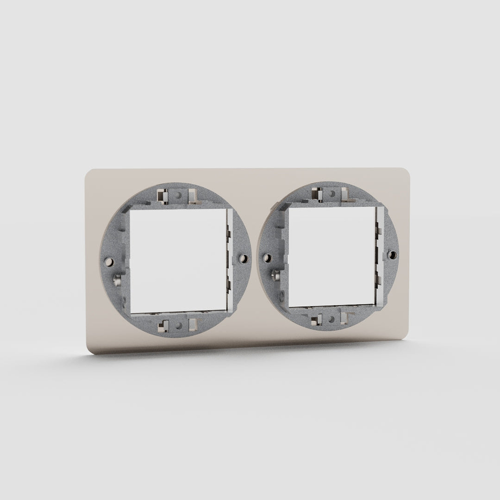 Kew Plaque Insert 45 mm (Double) - Nickel Poli
