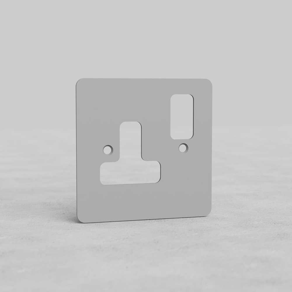 1G 13A UK Socket Front Plate – Paintable