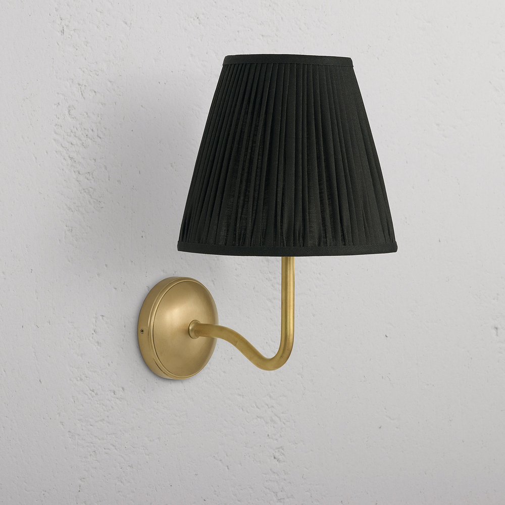 Malvern Large Wall Light Deep Green - Antique Brass
