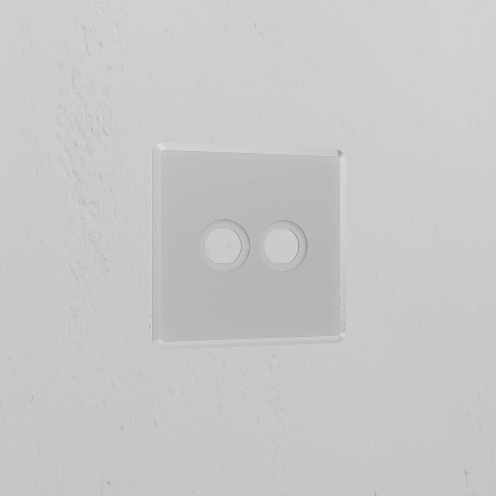 2G Switch Plate - Clear