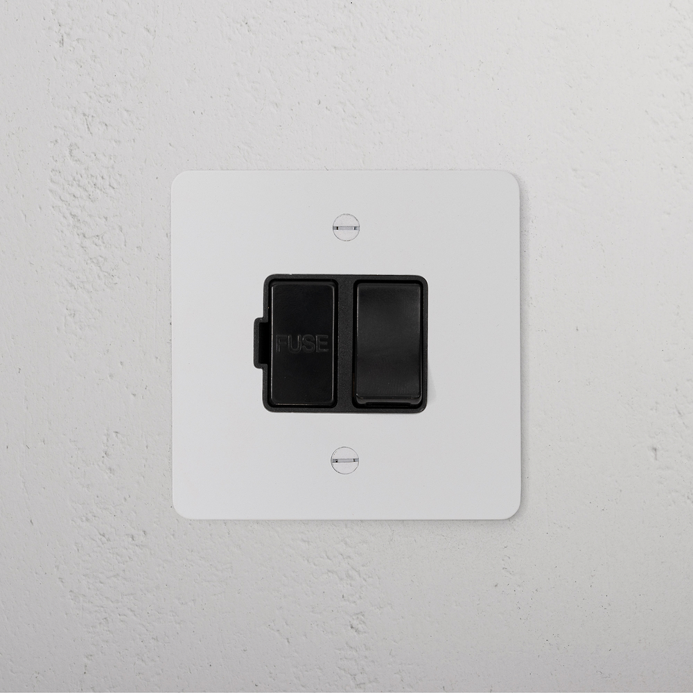 Single Switched Fused Spur (FCU) - Paintable | Black