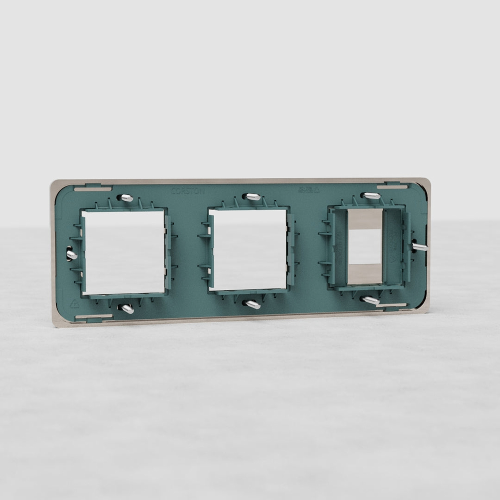 Grove Marco triple Keystone y mecanismo 45 mm x2 - Níquel pulido