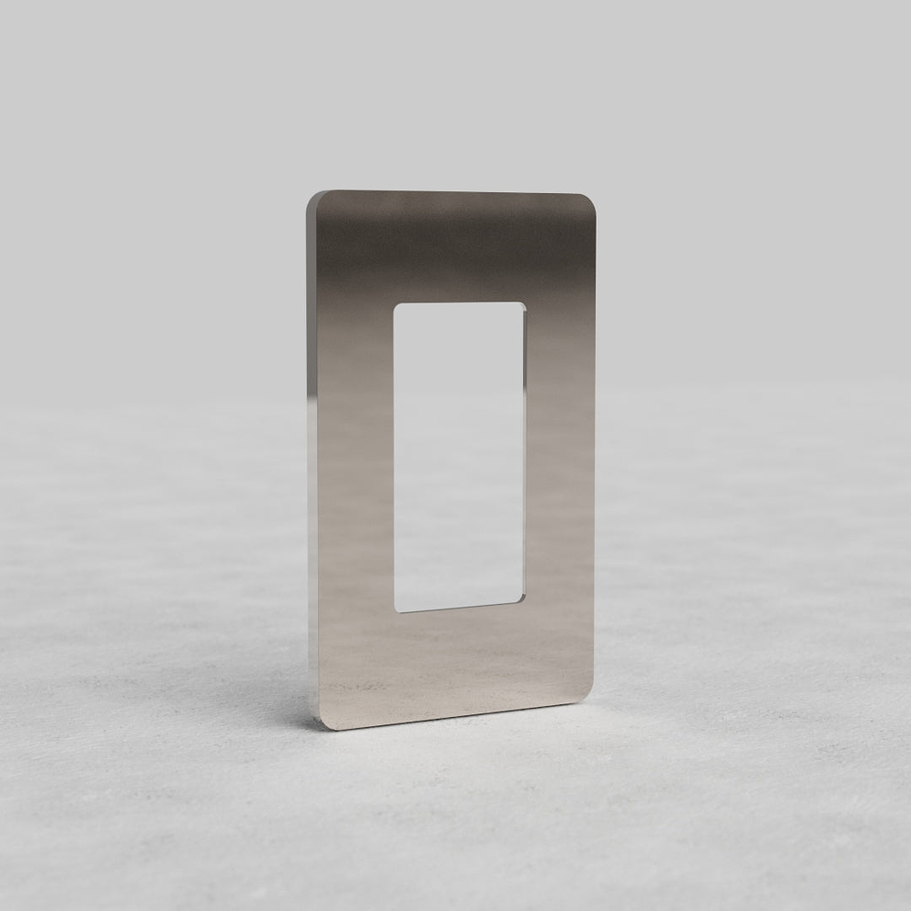 Grove 1G Outlet Plate - Polished Nickel