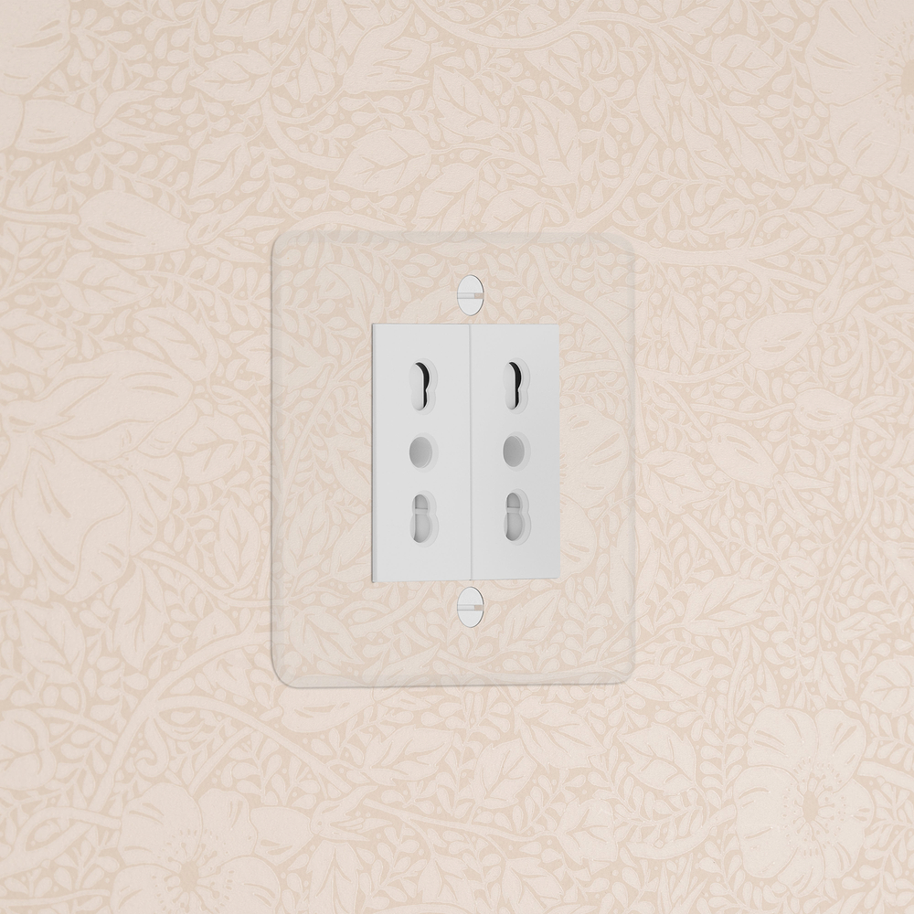 Kew Prise Bipasso x2 (Plaque Simple) – Transparence | Blanc