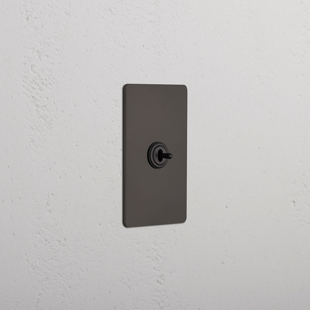 Grove 1G Center Retractive Toggle Switch - Bronze