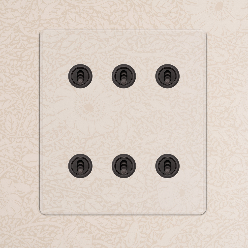 6G Two Way Toggle Switch - Clear Bronze