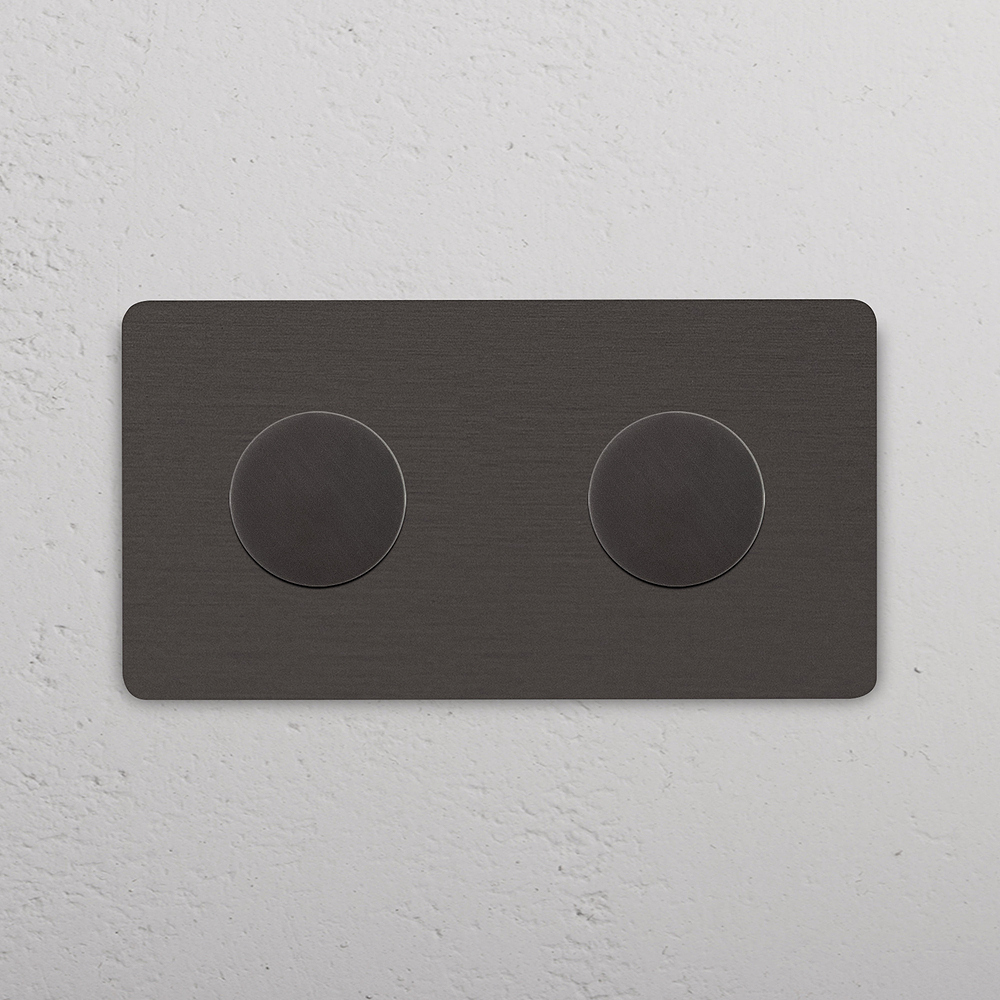 Grove Double 2x Multiway Dimmer Switch - Bronze
