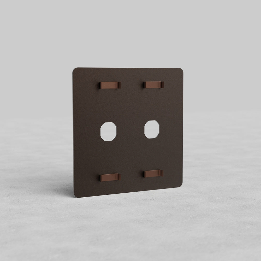 Kew 2G Switch Plate - Bronze