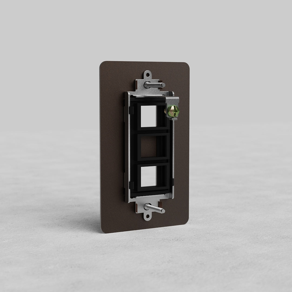 Kew 1G 2x Keystone Plate - Bronze
