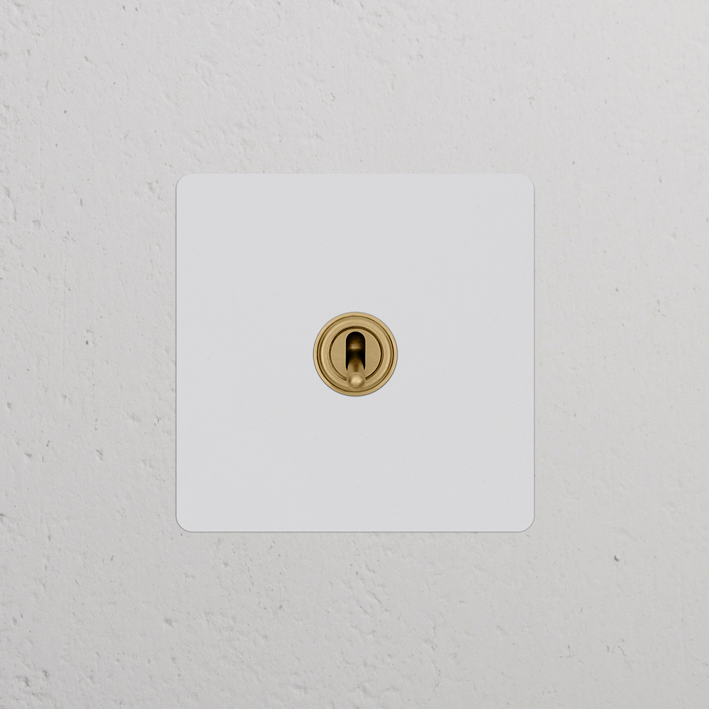 Kew Single Toggle Switch - Paintable Antique Brass