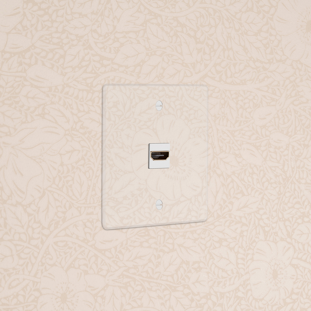 Single HDMI Socket - Clear | White