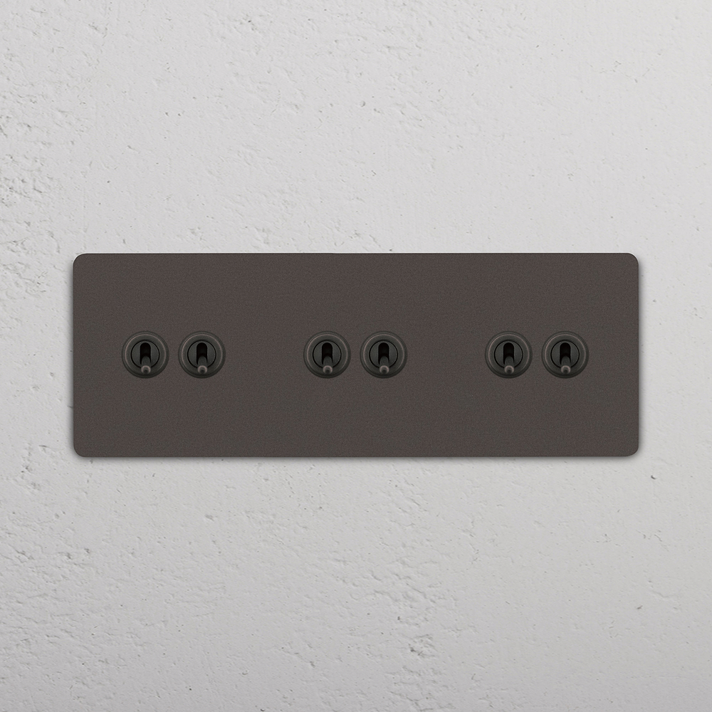 Grove Triple 6x Toggle Switch - Bronze