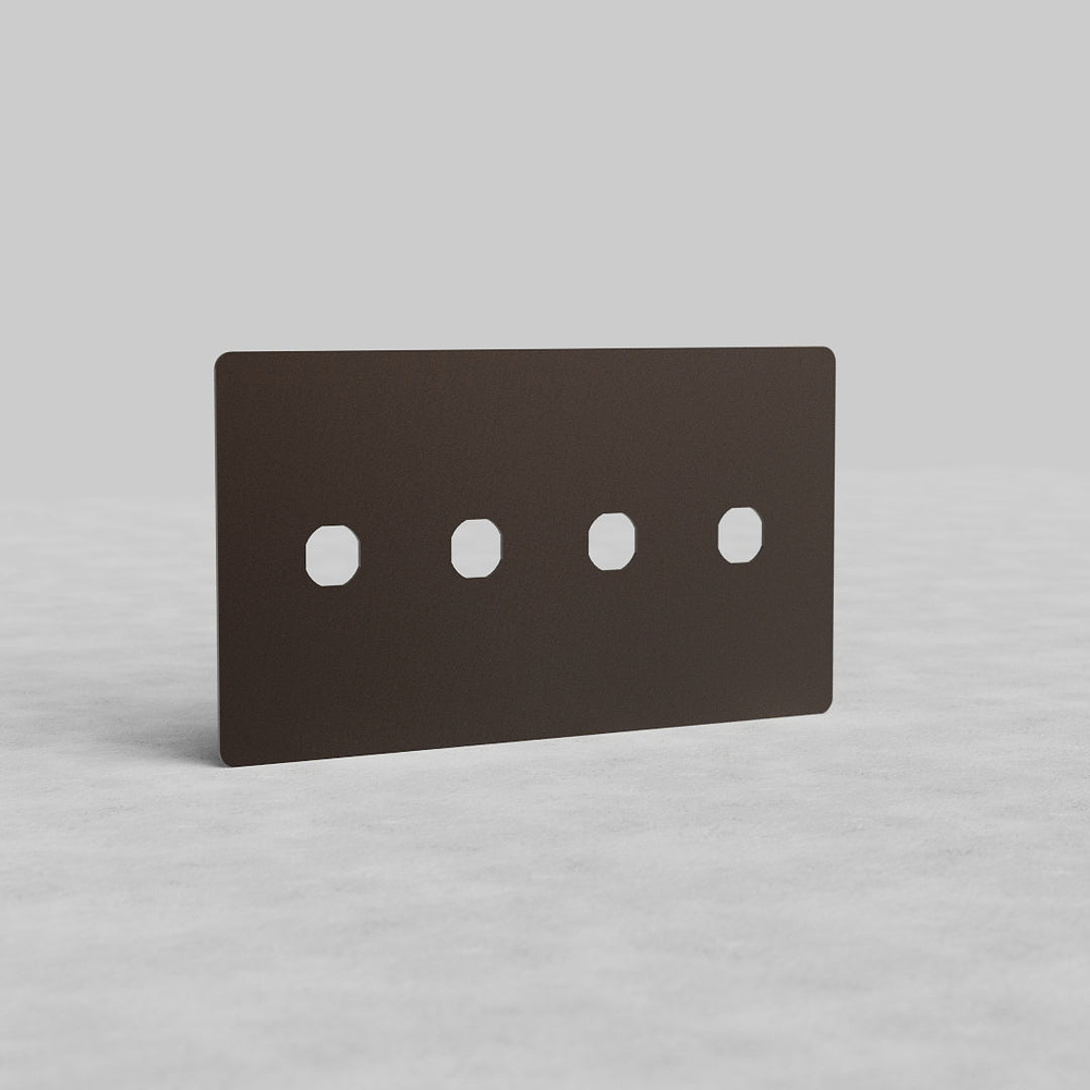 Kew 4G Switch Plate - Bronze