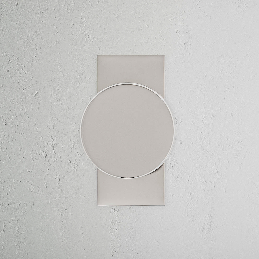 Onslow Short Plate Fixed Door Knob - Polished Nickel