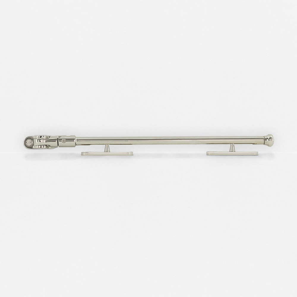 Southbank Casement Window Stay 275mm - Polished Nickel