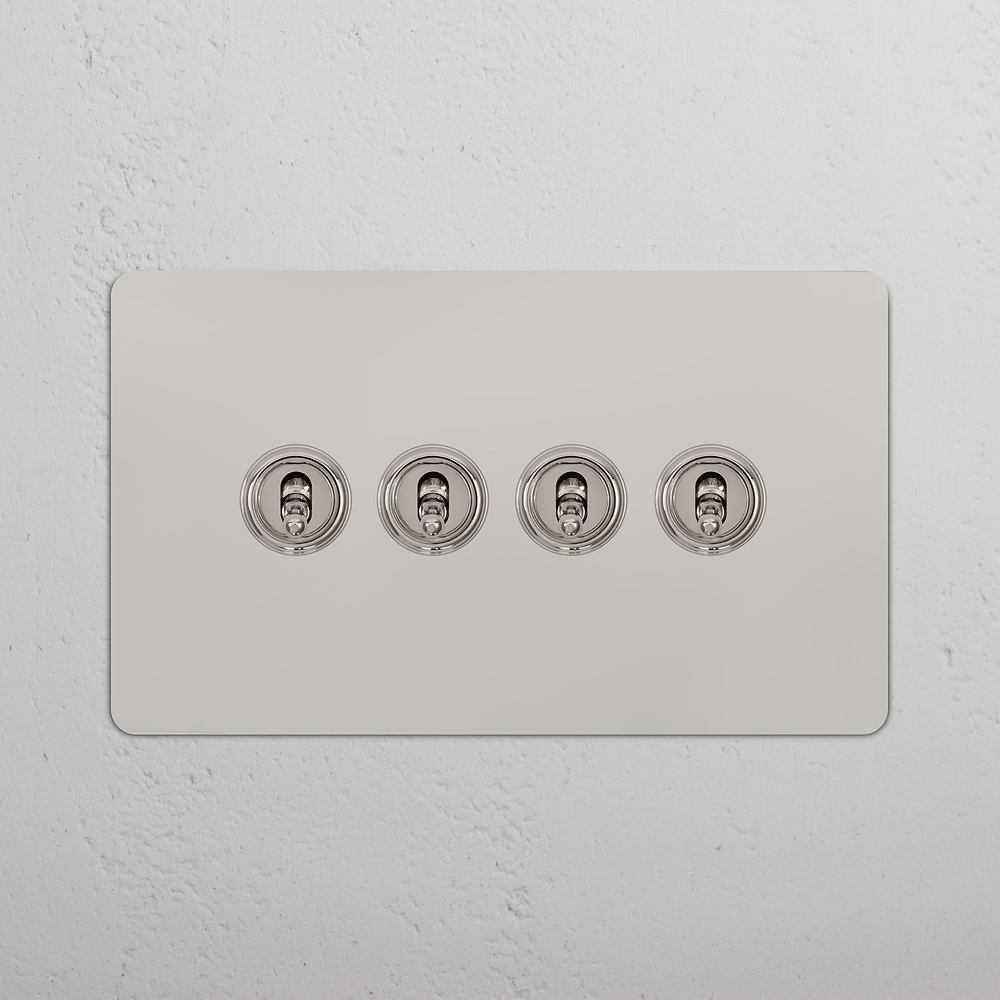 4G Two Way Toggle Switch - Polished Nickel