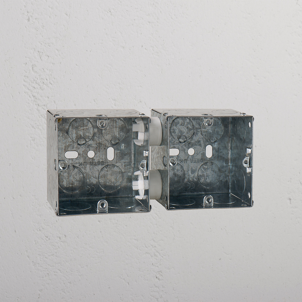 Single 2x Metal Back Box