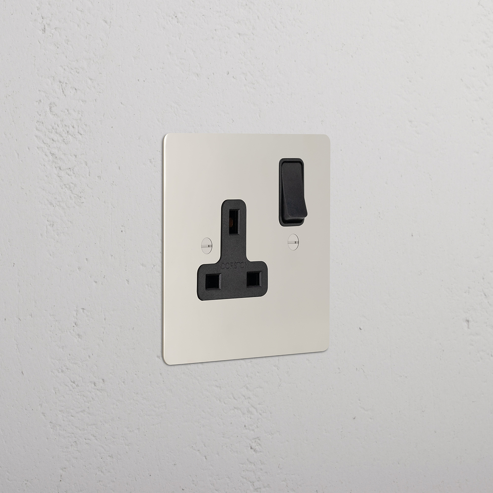 Single Socket - Polished Nickel | Black