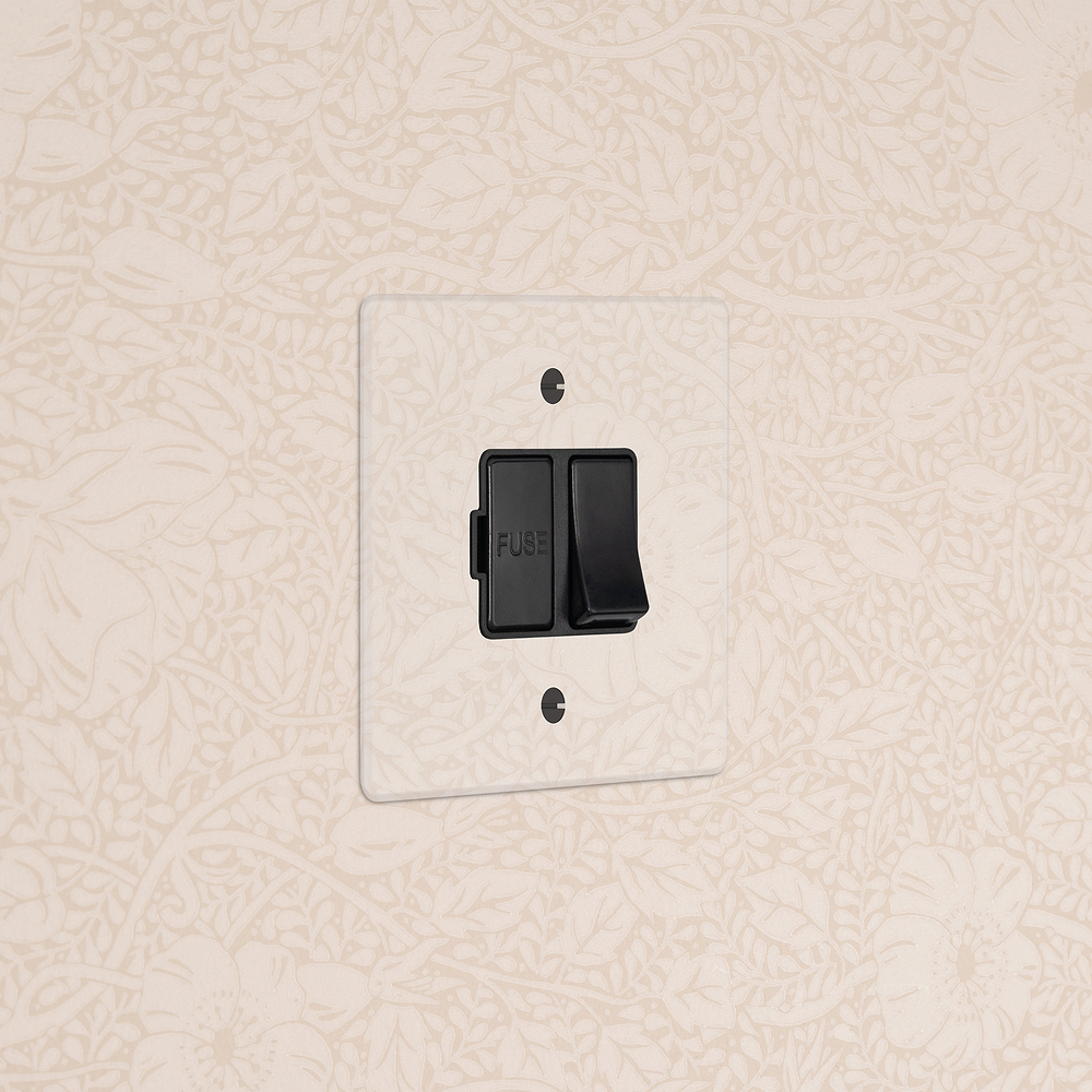 Single Switched Fused Spur (FCU) - Clear | Black