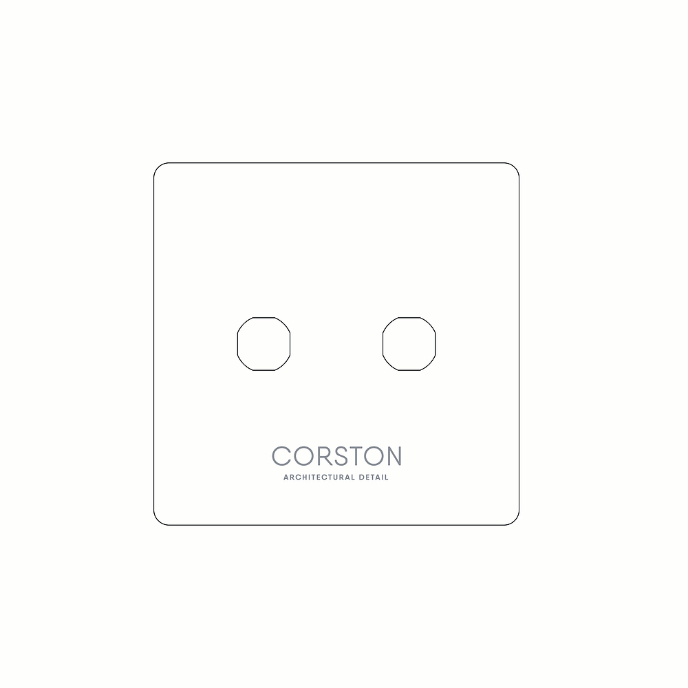 2G Switch Front Plate Paper Template