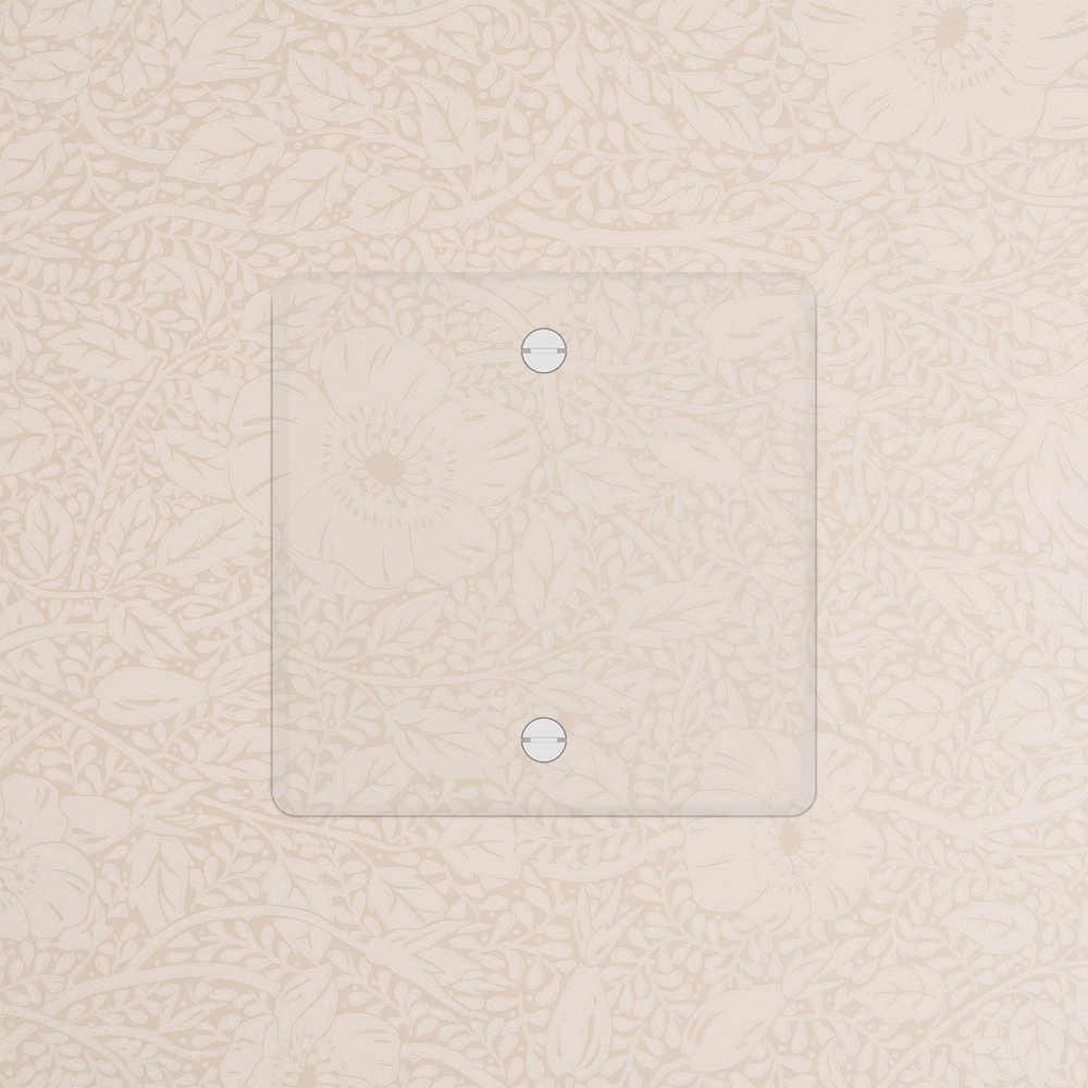 Kew Plaque Obturatrice (Simple) - Transparence | Blanc