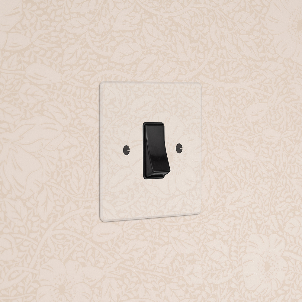 Single 45A Cooker Switch - Clear | Black