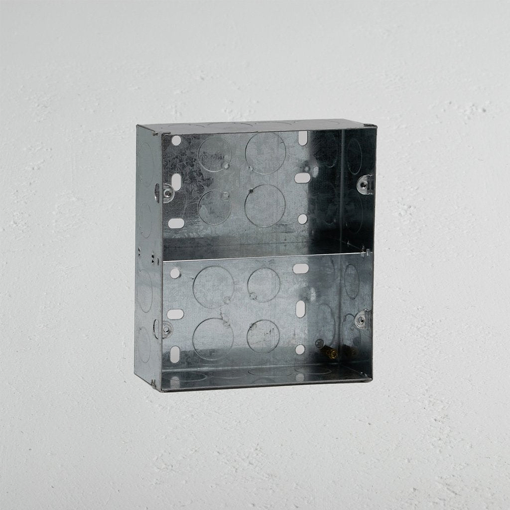 Double 2x Portrait Metal Back Box
