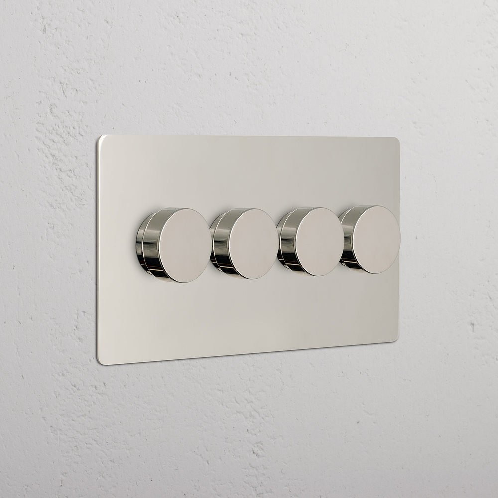 Kew 4G Dimmer Switch - Polished Nickel