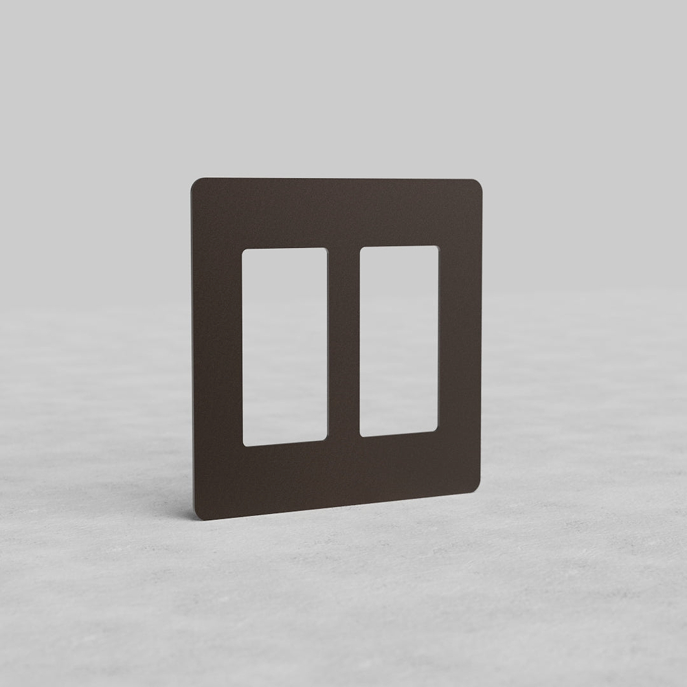 Kew 2G Outlet Plate - Bronze