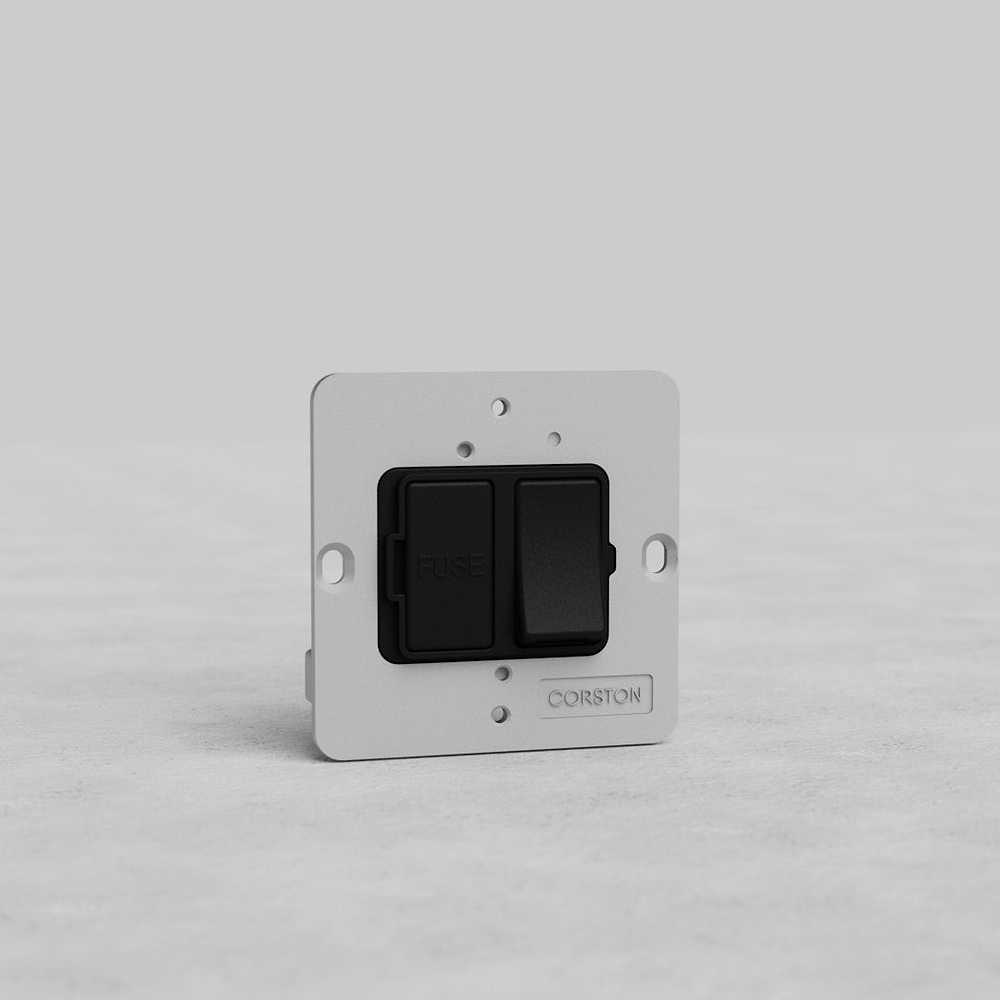 13A Switch Fused Spur FCU Insert – Black