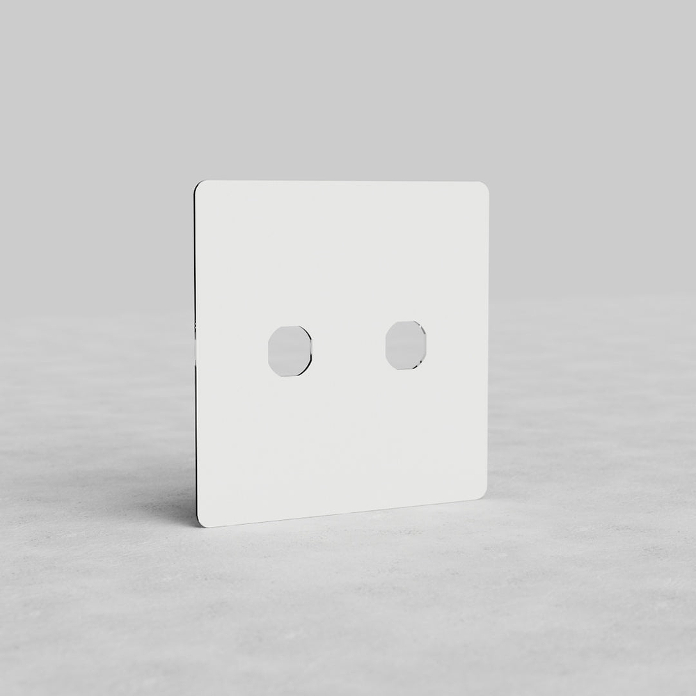Kew 2G Switch Plate - Clear