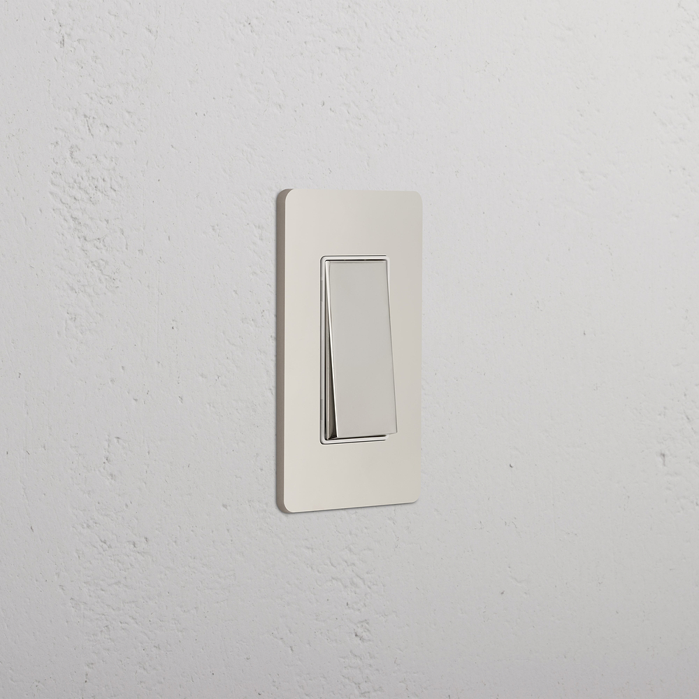Grove 1G Four Way Rocker Switch - Polished Nickel White