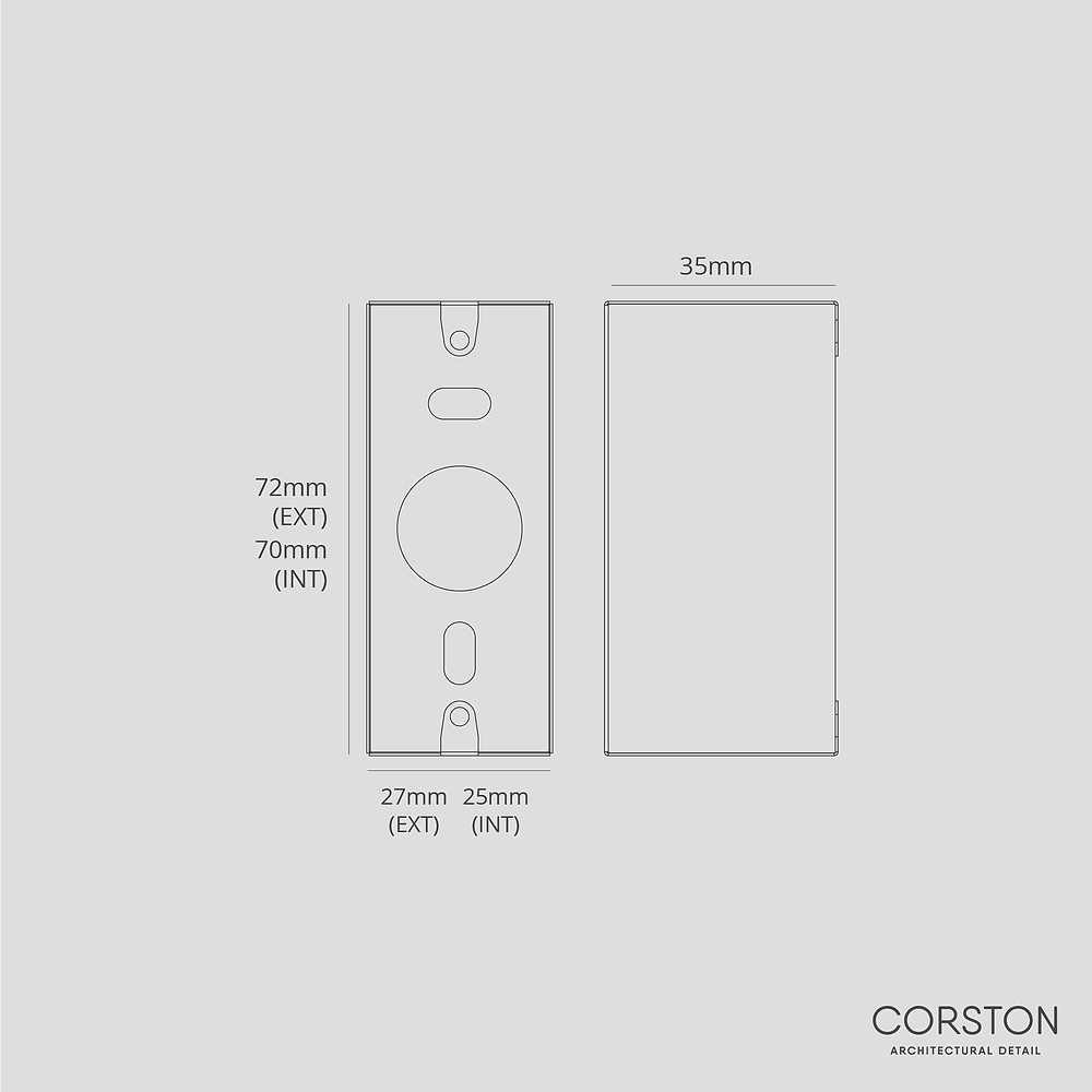 Single Architrave Metal Back Box