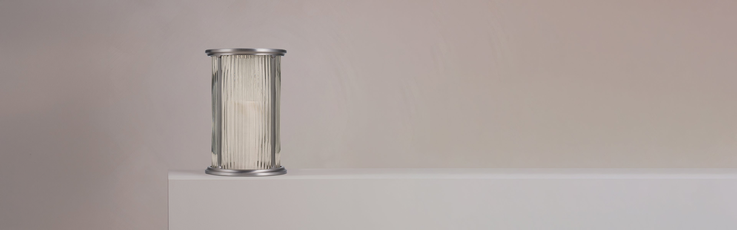 Satin nickel lamps & lanterns